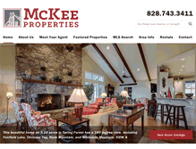 Tablet Screenshot of mckeeproperties.com